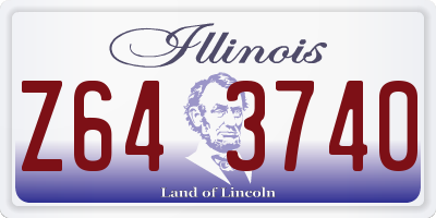 IL license plate Z643740