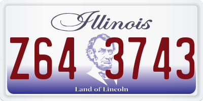 IL license plate Z643743