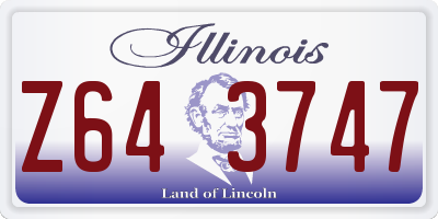 IL license plate Z643747
