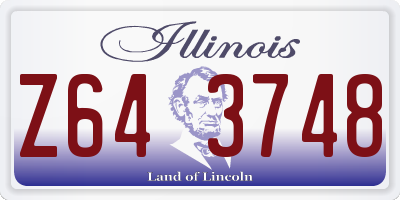IL license plate Z643748