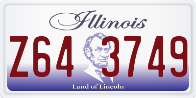 IL license plate Z643749