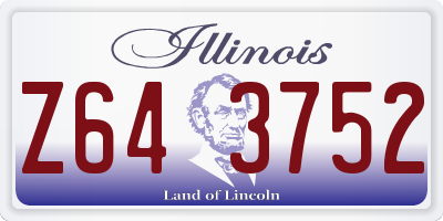 IL license plate Z643752