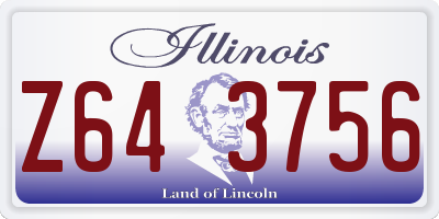 IL license plate Z643756