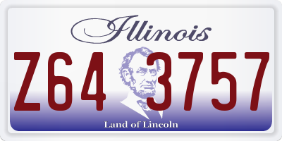 IL license plate Z643757