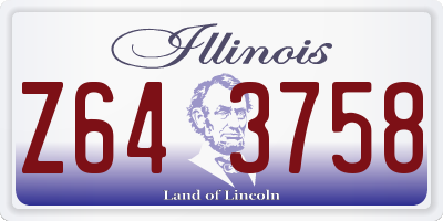 IL license plate Z643758