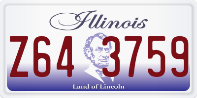 IL license plate Z643759