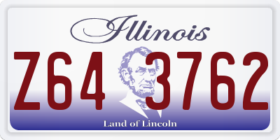 IL license plate Z643762