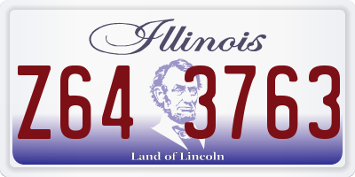 IL license plate Z643763