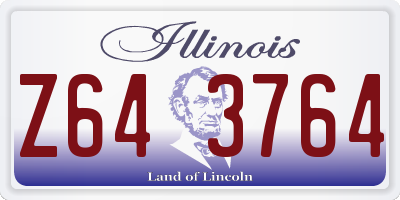 IL license plate Z643764