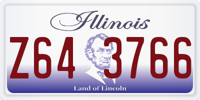 IL license plate Z643766