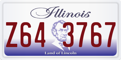IL license plate Z643767