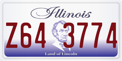 IL license plate Z643774