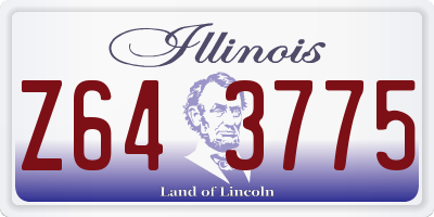 IL license plate Z643775