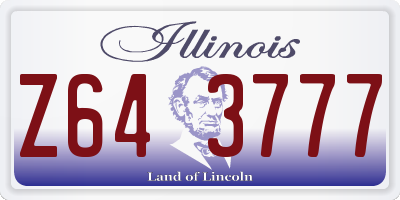 IL license plate Z643777