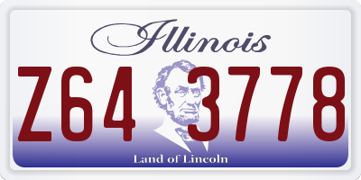 IL license plate Z643778