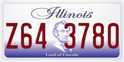 IL license plate Z643780