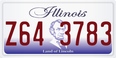IL license plate Z643783