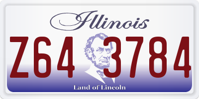 IL license plate Z643784