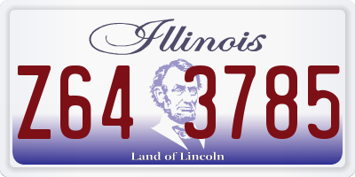 IL license plate Z643785