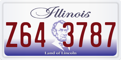 IL license plate Z643787