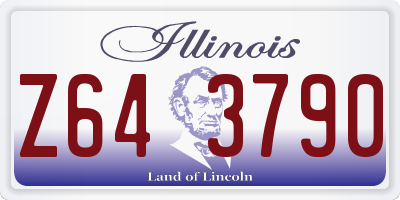 IL license plate Z643790