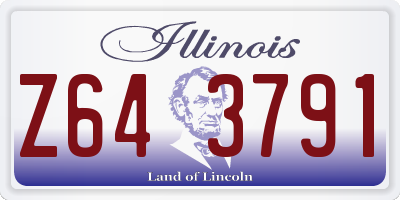 IL license plate Z643791