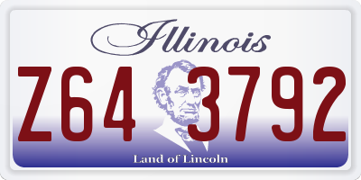 IL license plate Z643792