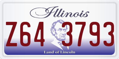 IL license plate Z643793