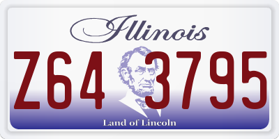 IL license plate Z643795