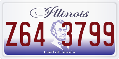 IL license plate Z643799