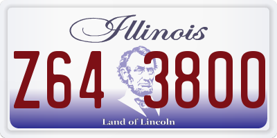 IL license plate Z643800