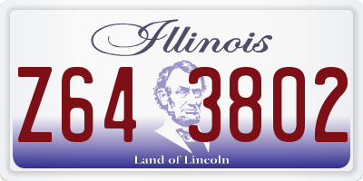 IL license plate Z643802