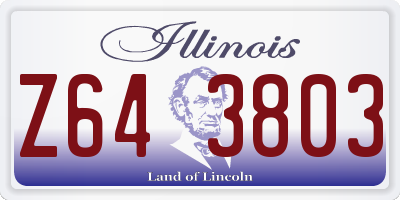 IL license plate Z643803