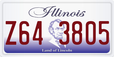 IL license plate Z643805