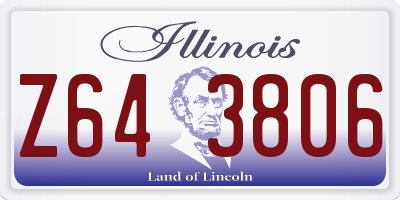 IL license plate Z643806