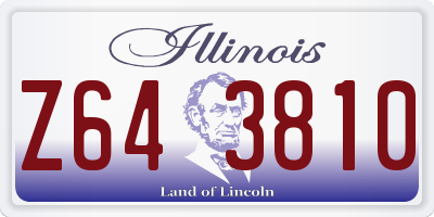 IL license plate Z643810