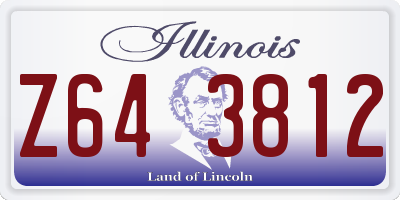 IL license plate Z643812