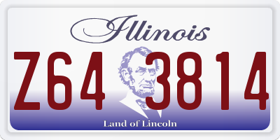 IL license plate Z643814