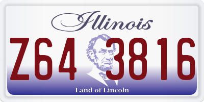 IL license plate Z643816