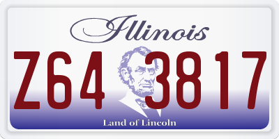 IL license plate Z643817