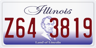 IL license plate Z643819