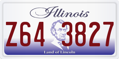 IL license plate Z643827