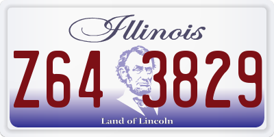 IL license plate Z643829