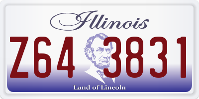 IL license plate Z643831