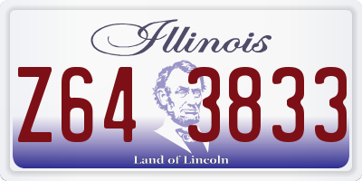 IL license plate Z643833