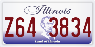 IL license plate Z643834