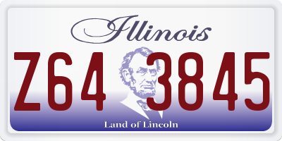 IL license plate Z643845