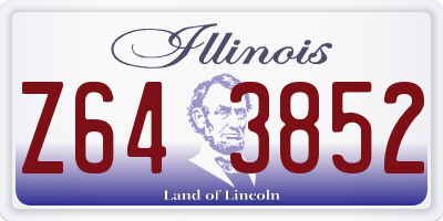 IL license plate Z643852