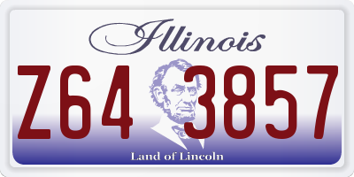IL license plate Z643857