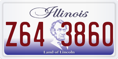 IL license plate Z643860